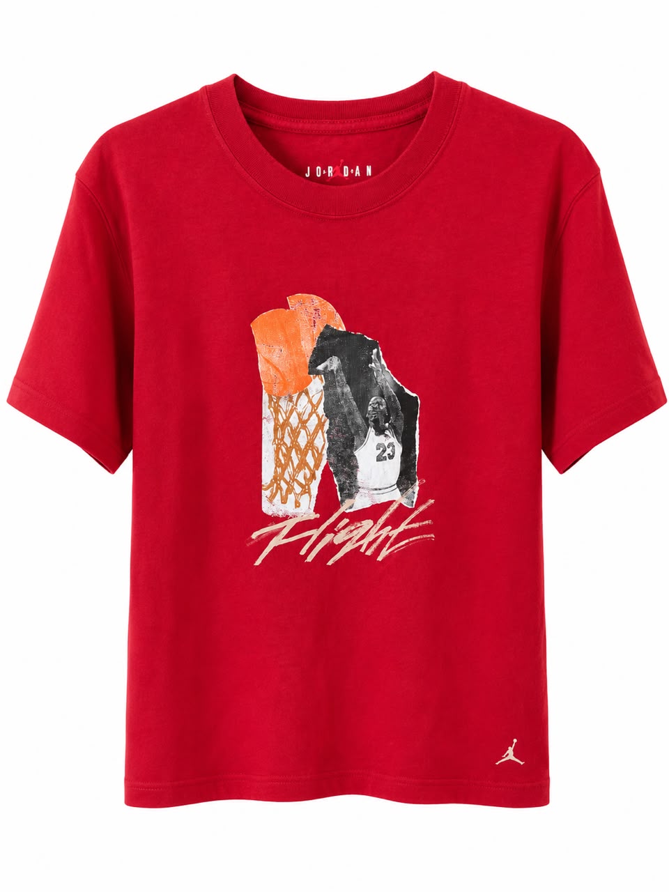 Jordan Flight Graphic T-Shirt – Red-XS
