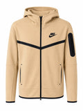 Nike Tech Fleece Full Zip Hoodie – Beige / Black-S