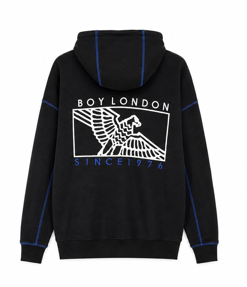 BOY London Ανδρική Ζακέτα Φούτερ – Μαύρο – XS