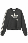 Adidas Originals Γυναικείο Φούτερ με Λογότυπο Trefoil – Ανθρακί – M