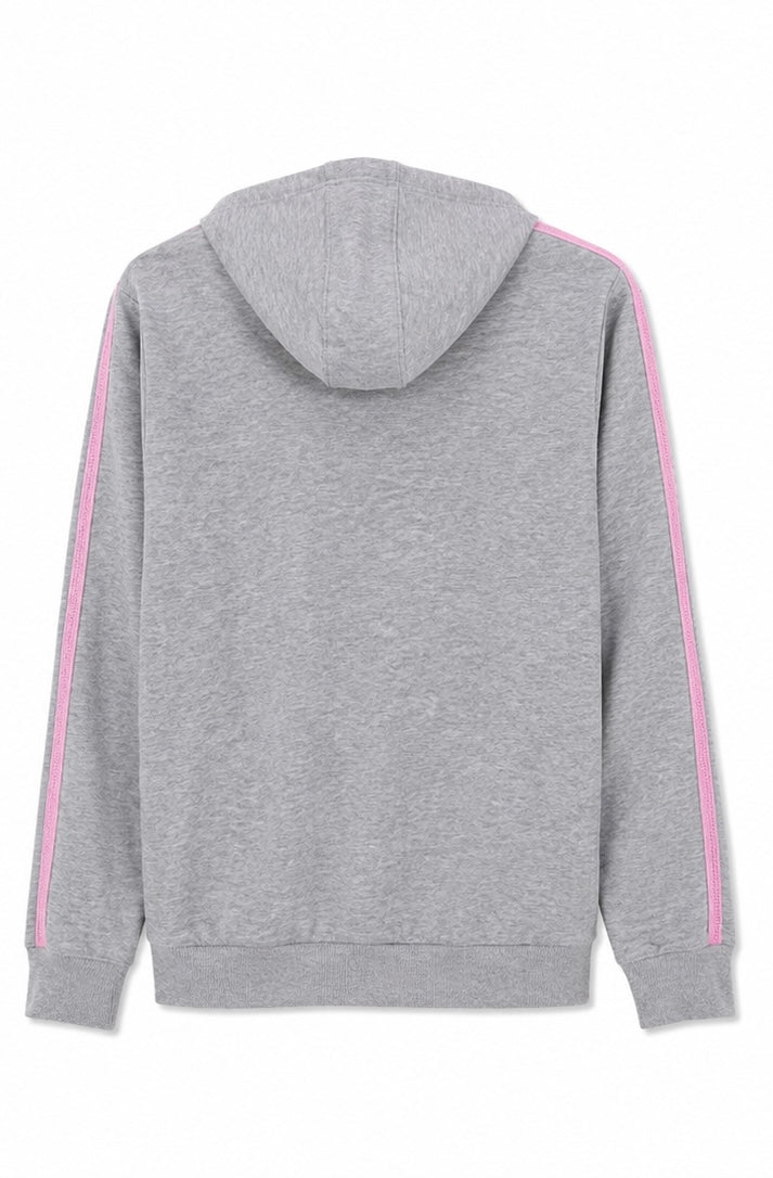 Puma Zip Hoodie – Grey/Pink-M