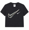 Nike Γυναικείο Crop T-Shirt – Μαύρο – L