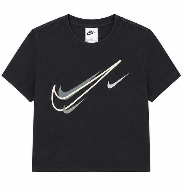 Nike Γυναικείο Crop T-Shirt – Μαύρο – L
