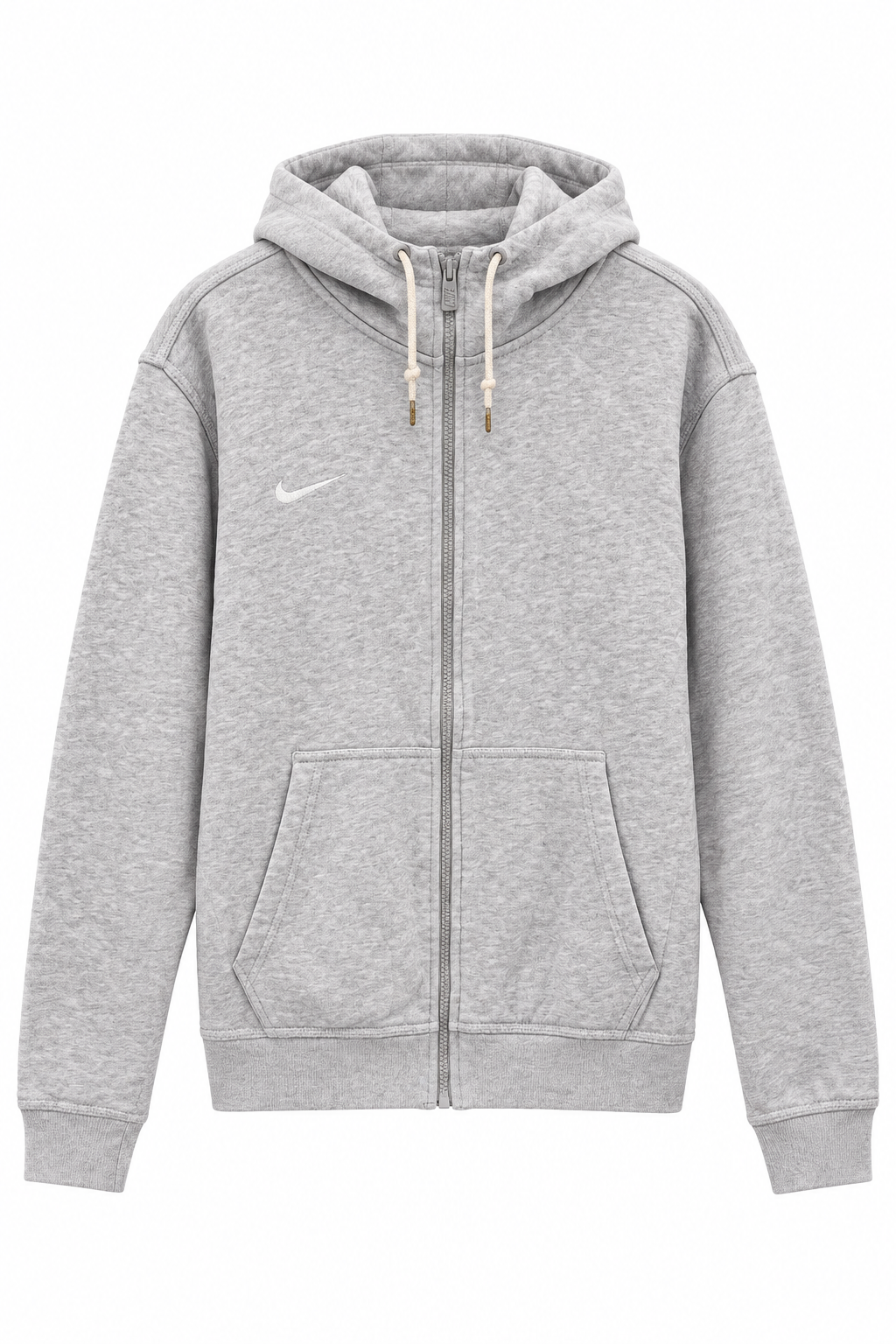 Nike Ανδρική Ζακέτα Φούτερ με Κουκούλα – Γκρι – M