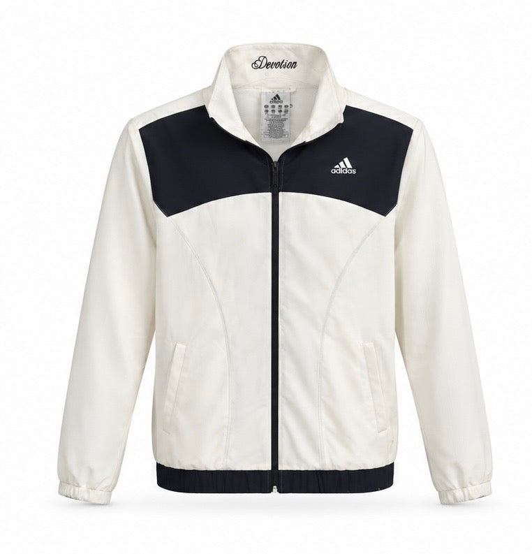 Adidas Ανδρική Ζακέτα Λευκή Μαύρη - XS