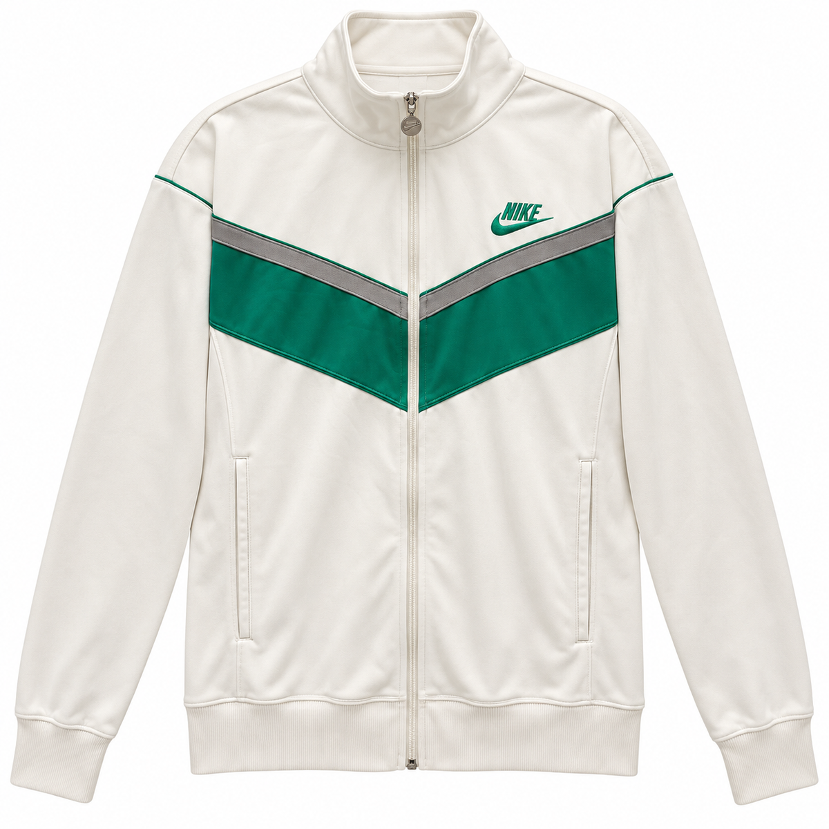Nike Ανδρική Ζακέτα – Λευκό Πράσινο - L