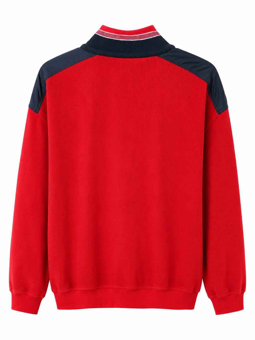 Bugatti Κόκκινο Half-Zip Sweatshirt-4XL