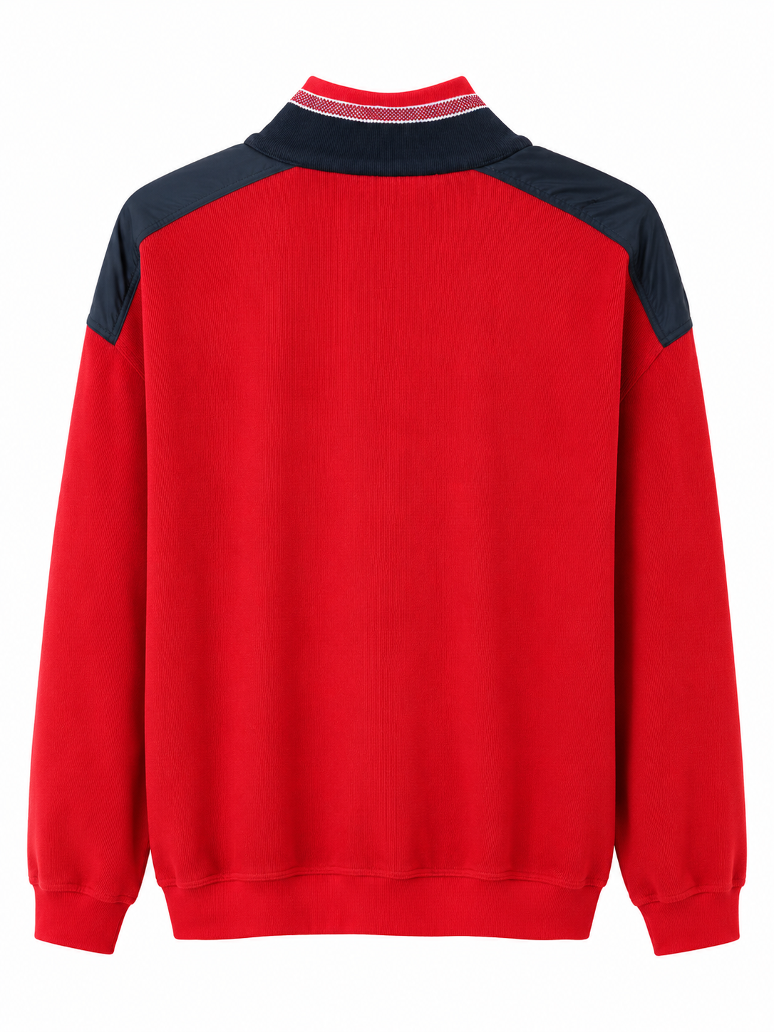Bugatti Κόκκινο Half-Zip Sweatshirt-4XL