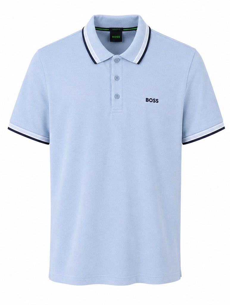 BOSS Ανδρικό Polo Γαλάζιο-M