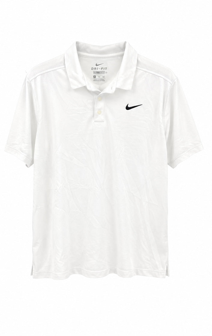 Nike Dri-FIT Standard Fit Polo – White-XXL