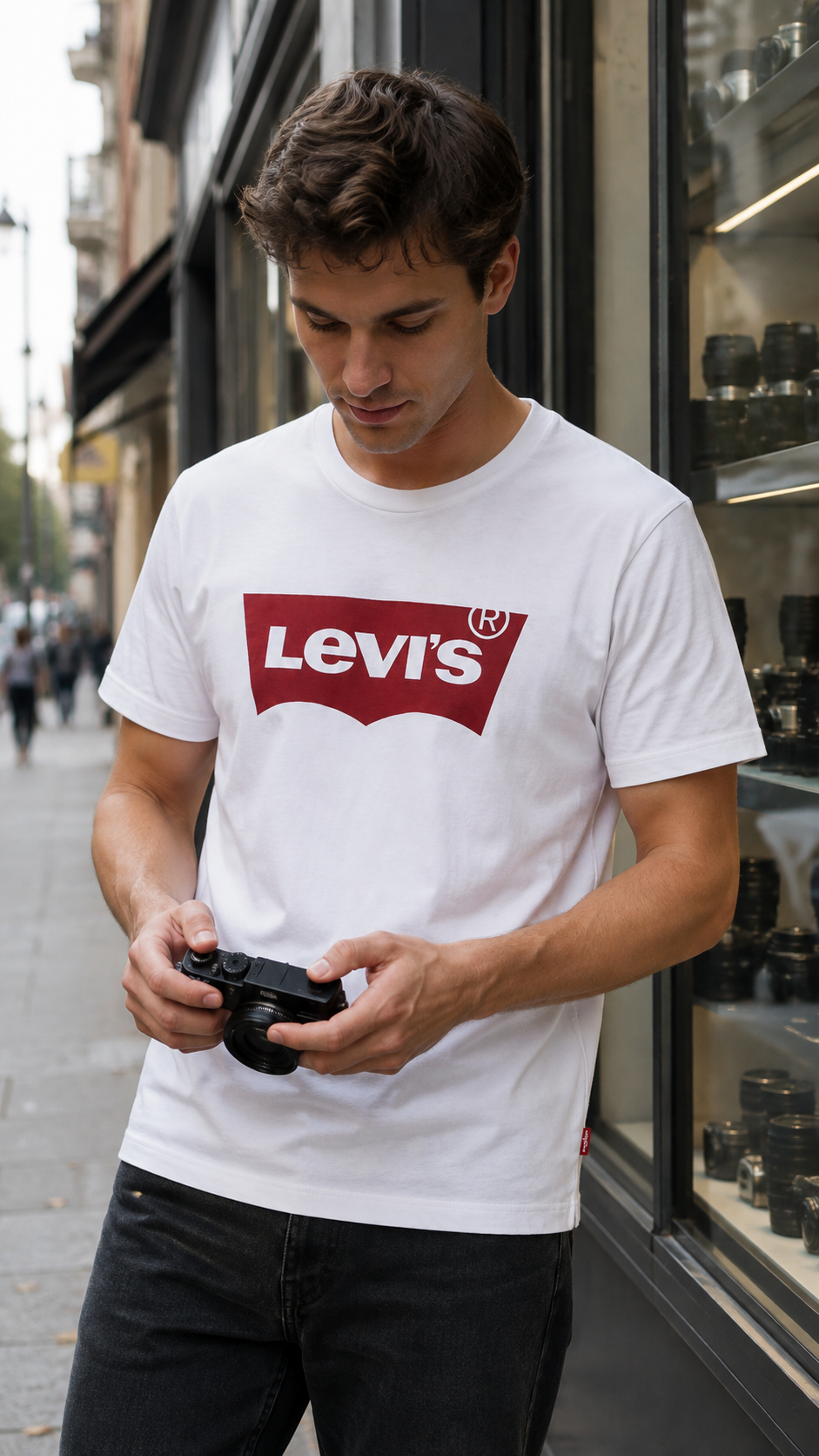 Levi’s Ανδρικό T-Shirt Μπλουζάκι – Λευκό – L