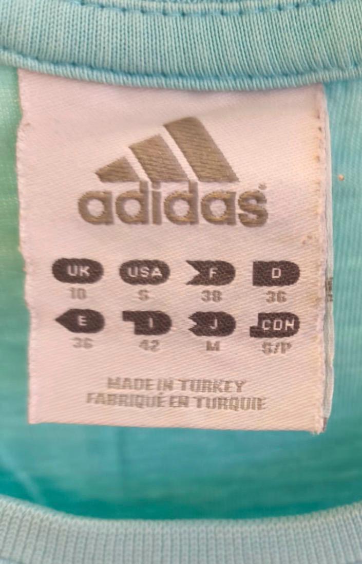 Adidas Love & Sport Graphic T-Shirt – Light Blue – S