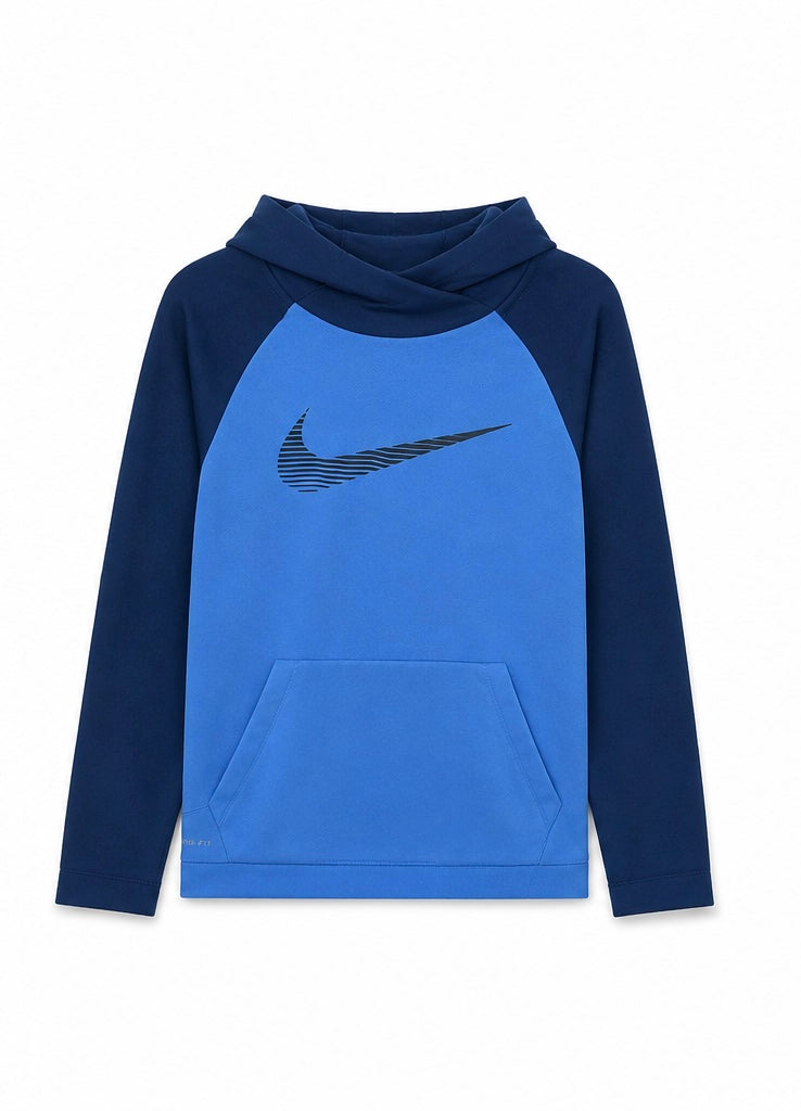 Nike Dri-FIT Ανδρικό Φούτερ με Κουκούλα – Μπλε – L