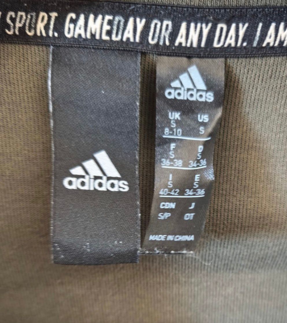 Adidas Essentials 3-Stripes Full Zip Hoodie – Χακί-S
