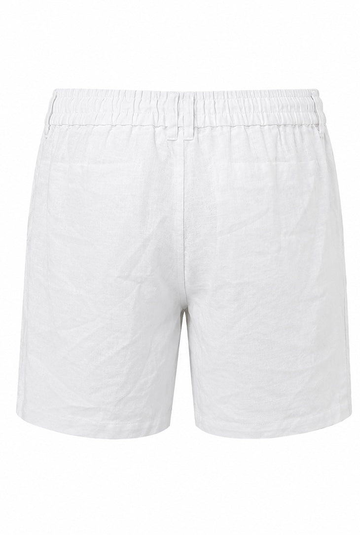 Zara Ανδρικό Λινό Σορτς – Λευκό-XL