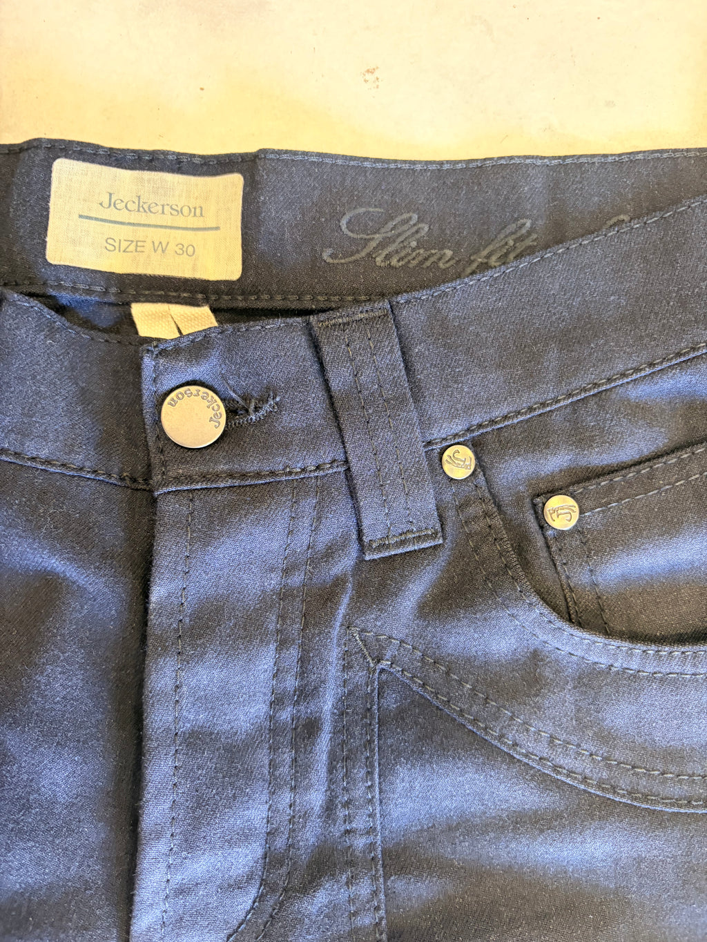 Jeckerson Navy Casual Παντελόνι-W30