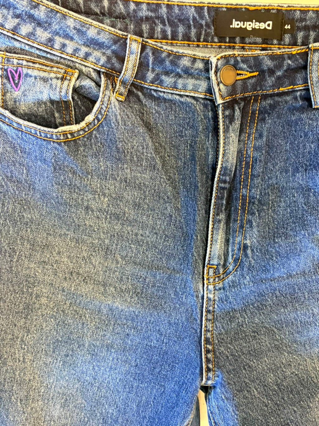 Joudsei Wide Leg Jeans – Navy-44