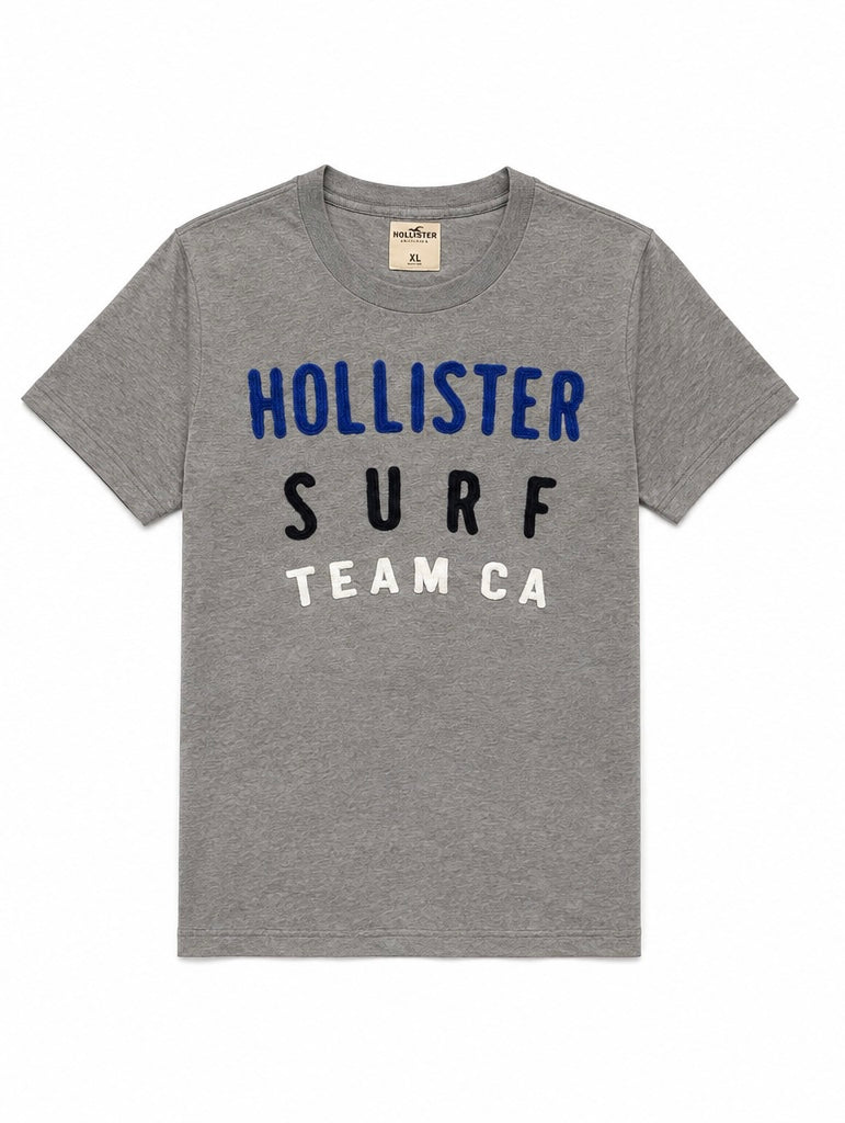 Hollister Ανδρικό T-Shirt Μπλουζάκι – Γκρι – XL