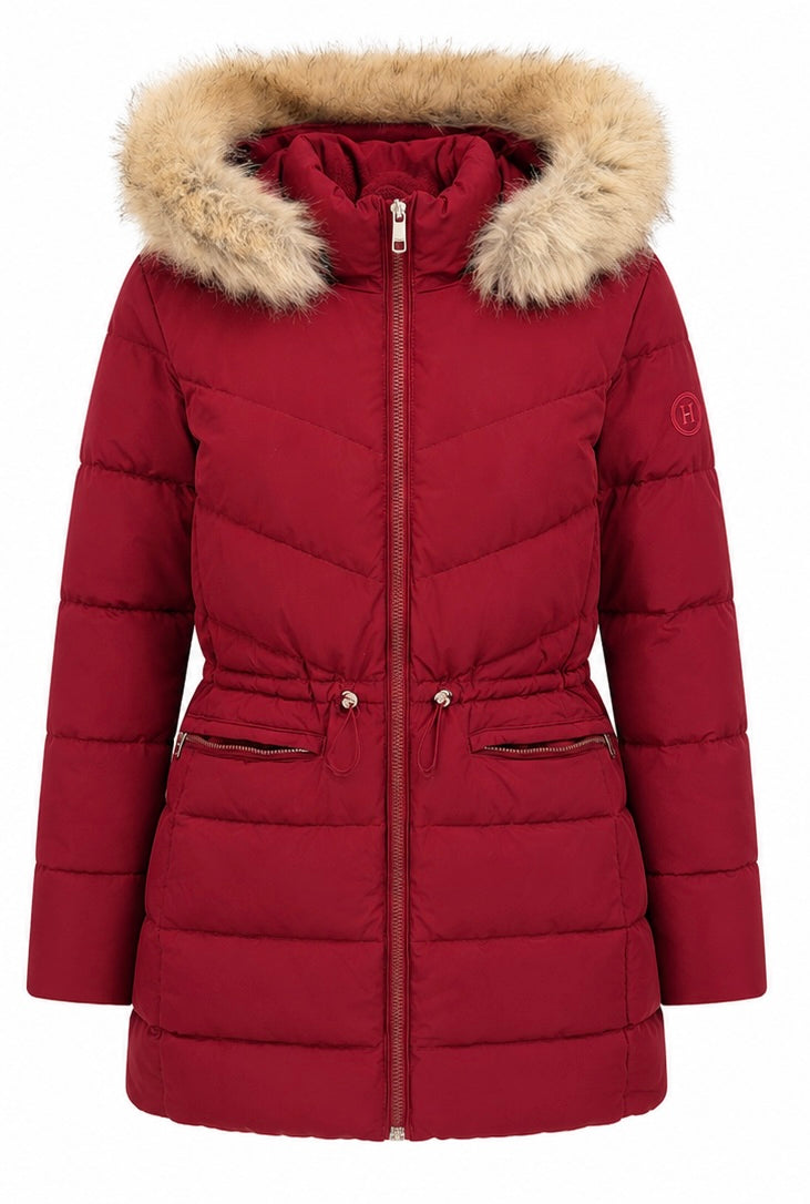 Tommy Hilfiger Women’s Puffer Parka – Red-XXL