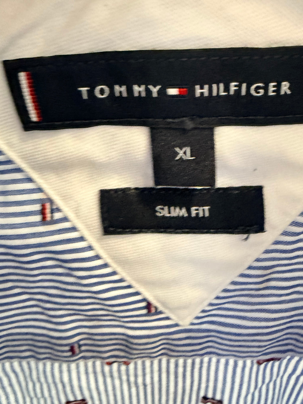 Tommy Hilfiger Ριγέ Πουκάμισο Slim Fit-XL