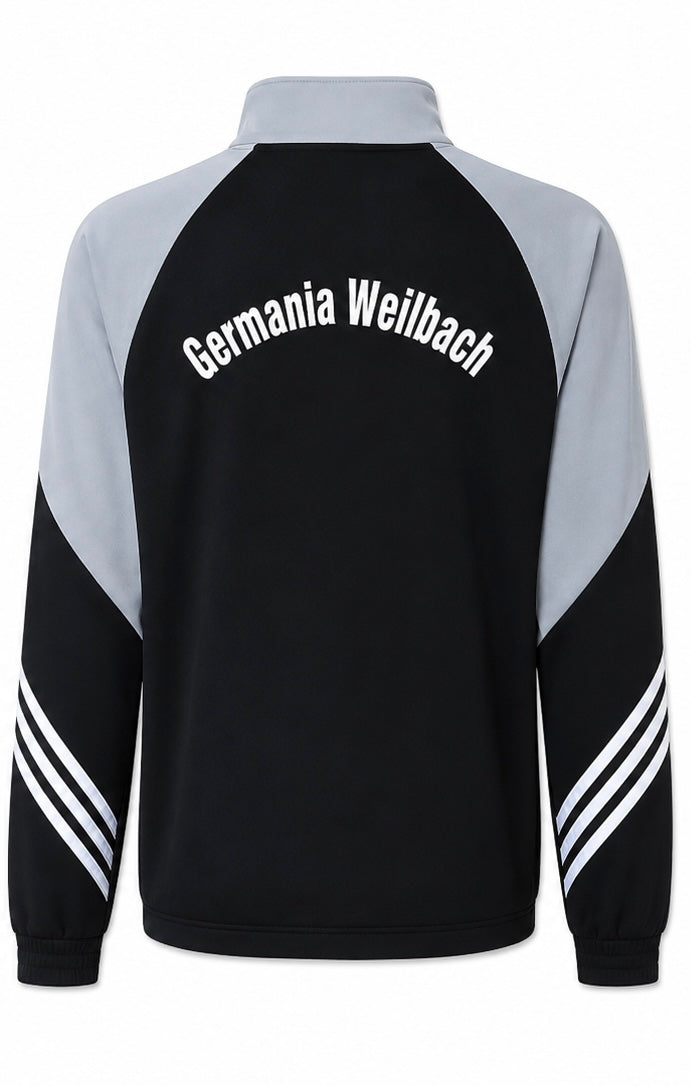 adidas Team Track Jacket – Black/Grey-L