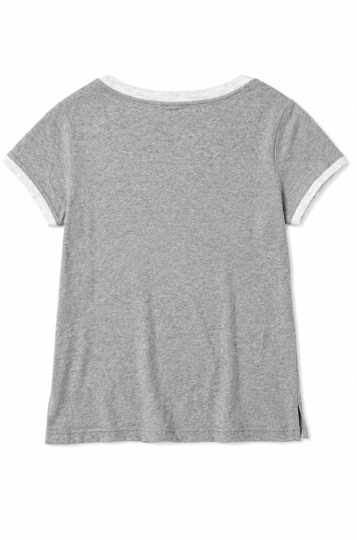 Champion Γυναικείο T-Shirt Γκρι Μελανζέ-M