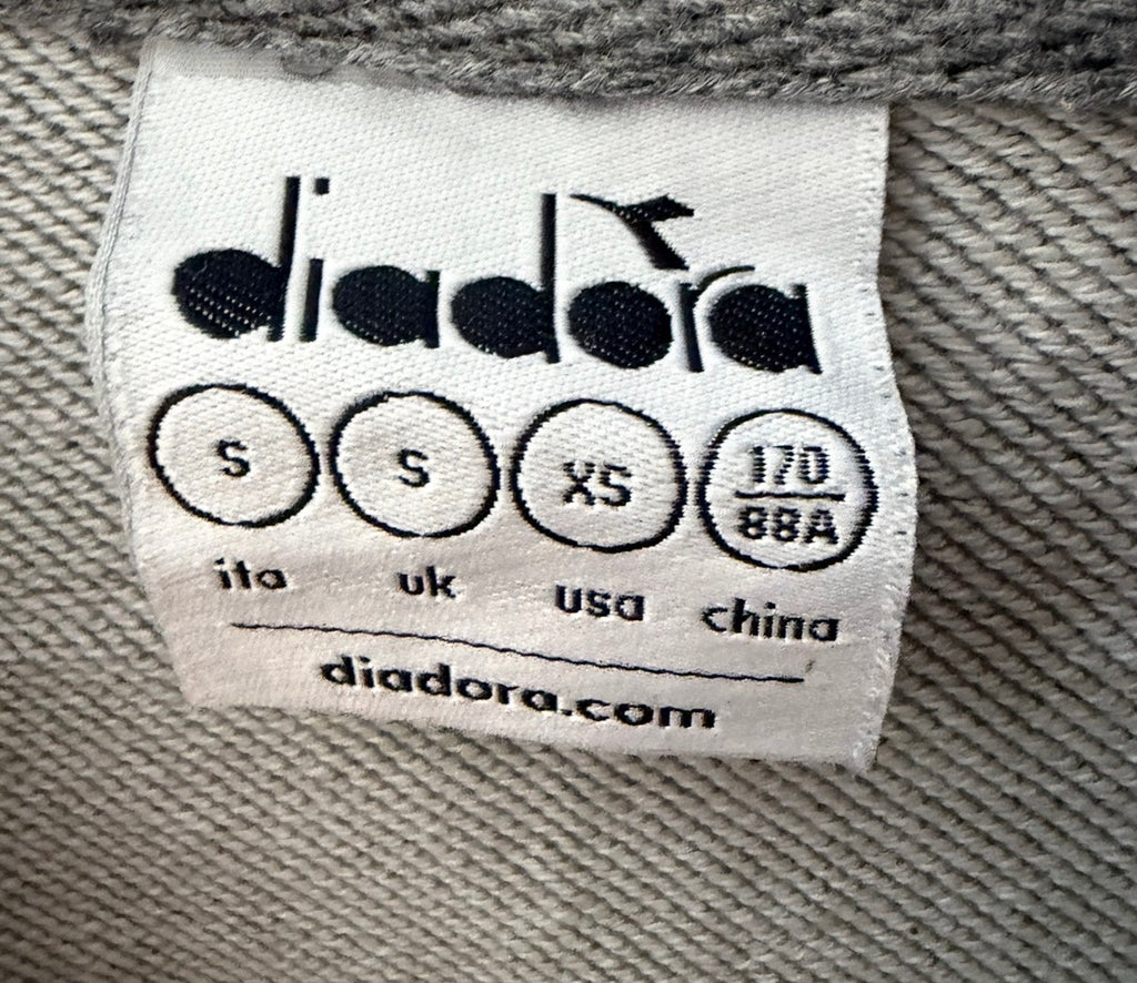 Diadora Ανδρικό Φούτερ Γκρι – S