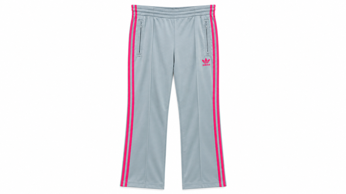 Adidas Γυναικείο Παντελόνι Φόρμας Γκρι Ροζ - M