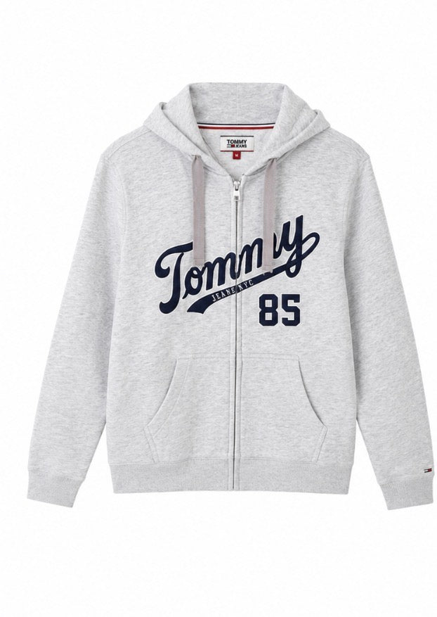 Tommy Jeans Γκρι Ζακέτα Hoodie-M