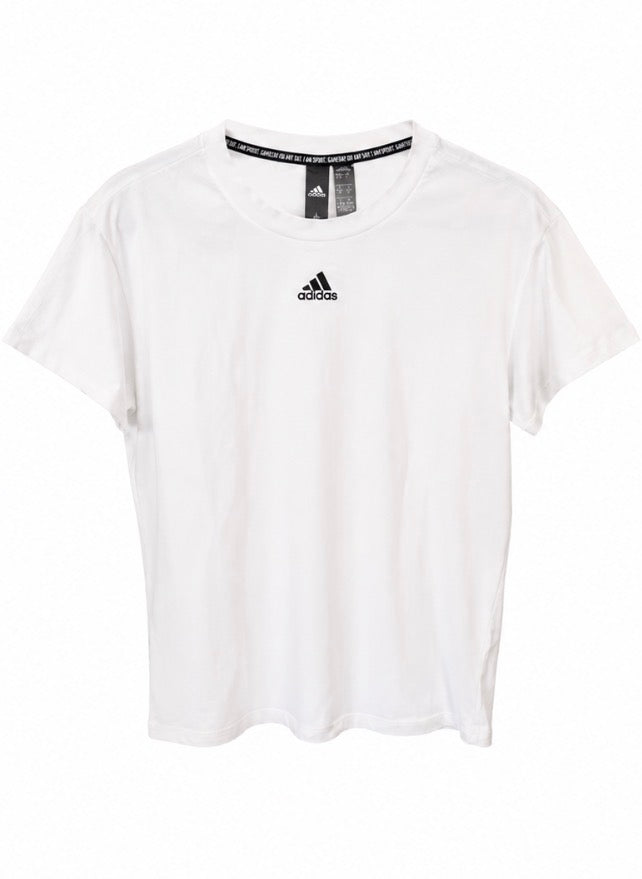 Adidas Essentials Λευκό T-Shirt-S