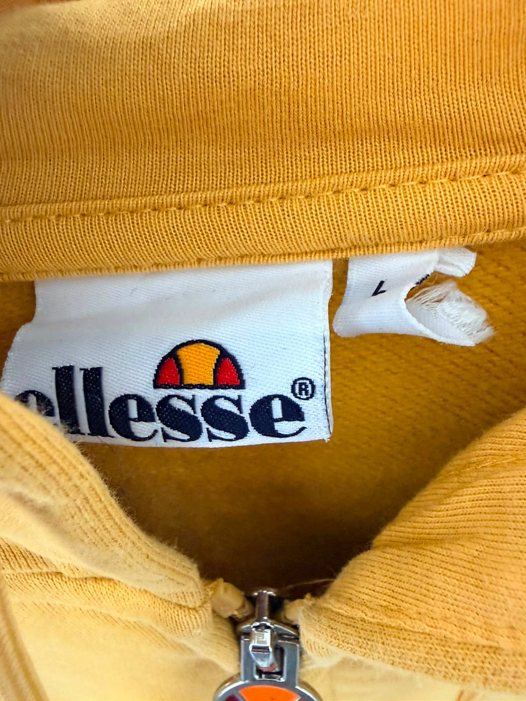 Ellesse Zip Hoodie – Mustard Yellow-L