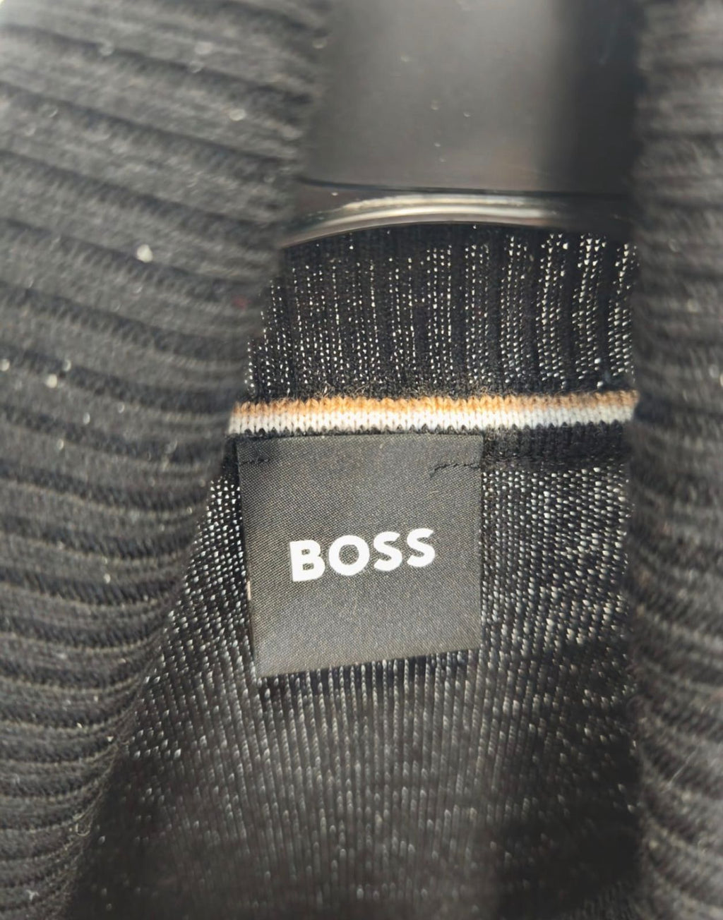 BOSS Ανδρικό Πλεκτό Ζιβάγκο Μαύρο-M