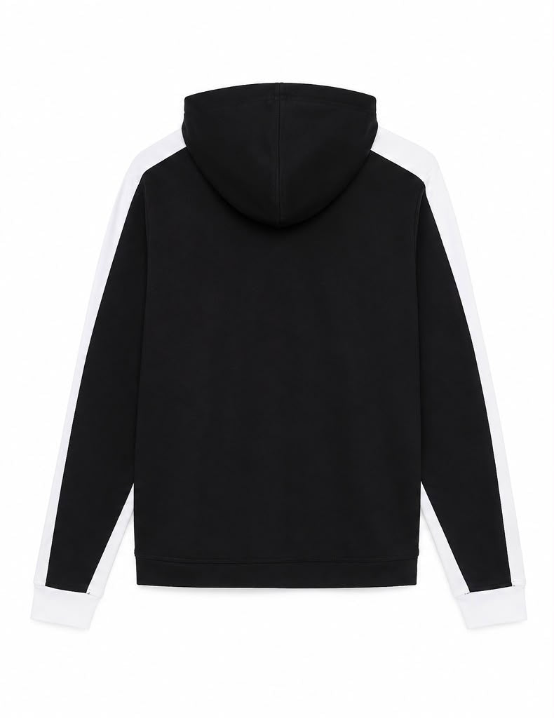 Reebok Full Zip Hoodie – Black / White-XS