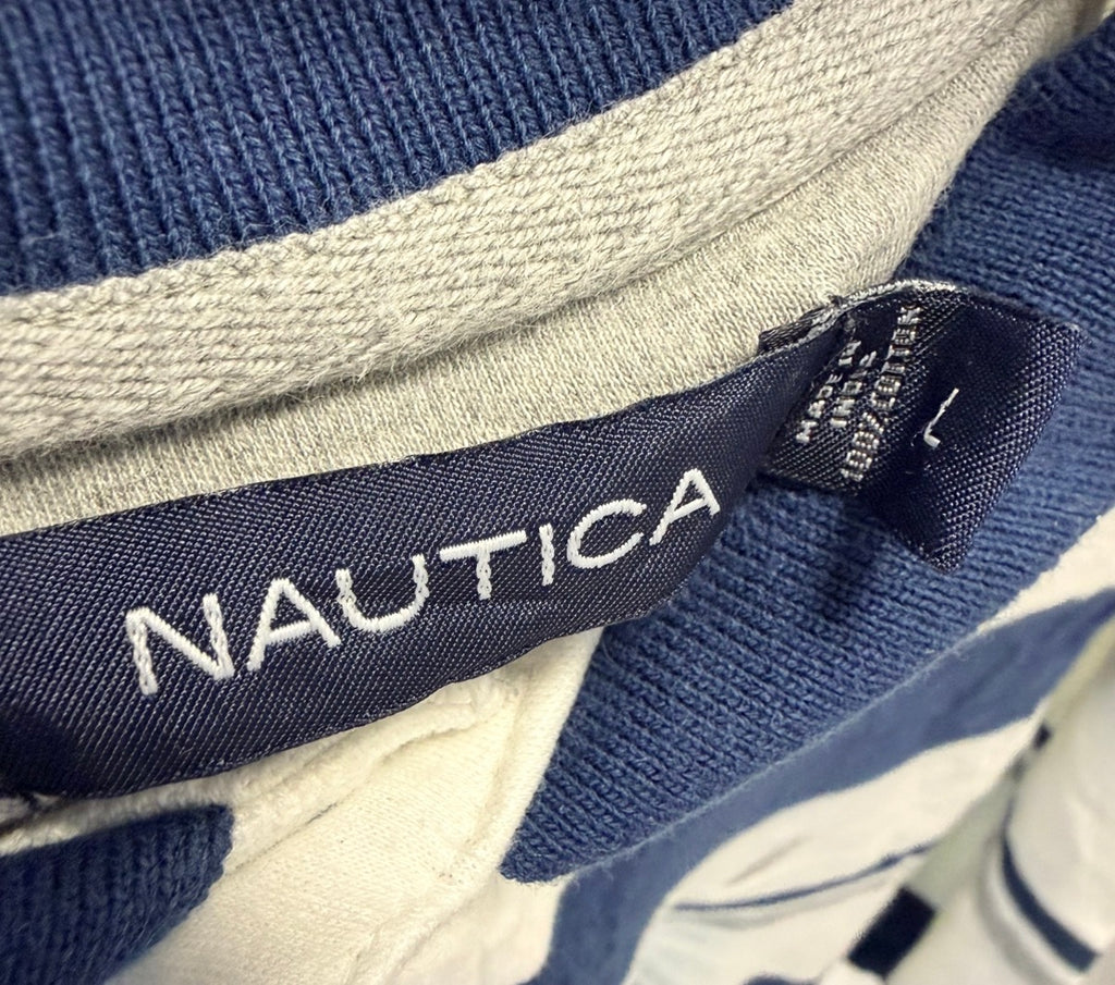 Nautica Striped Polo Shirt – L