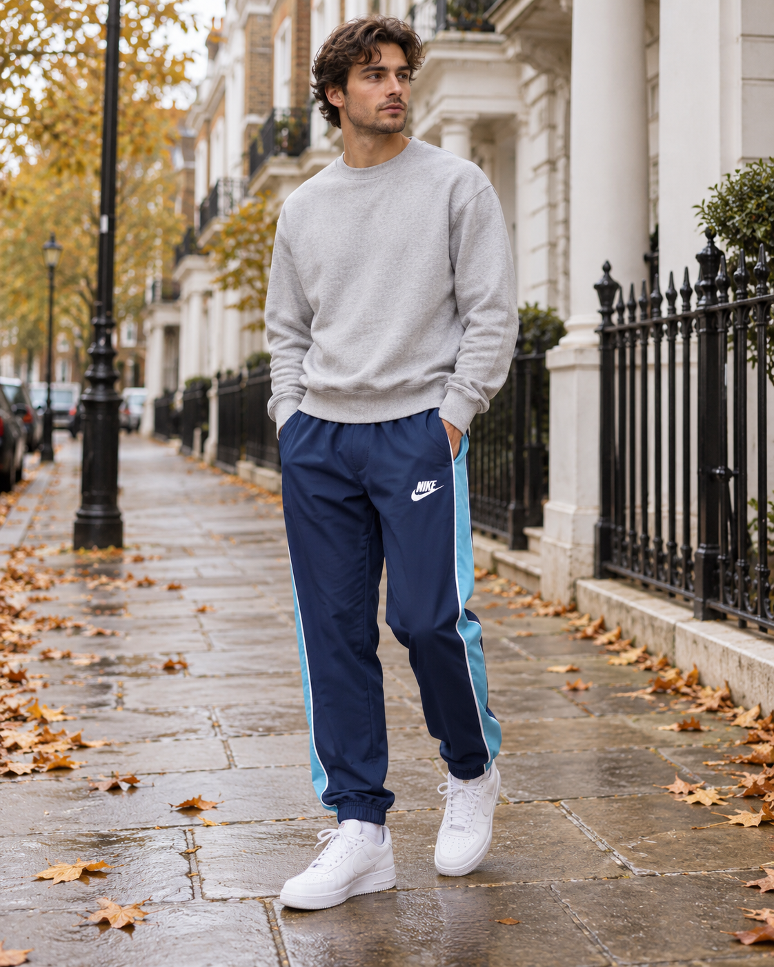Nike Ανδρικό Παντελόνι Φόρμας – Μπλε/Γαλάζιο – XL