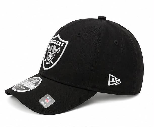 New Era 9FIFTY NFL Las Vegas Raiders Stretch-Snap Cap – Black-SMALL-MEDIUM