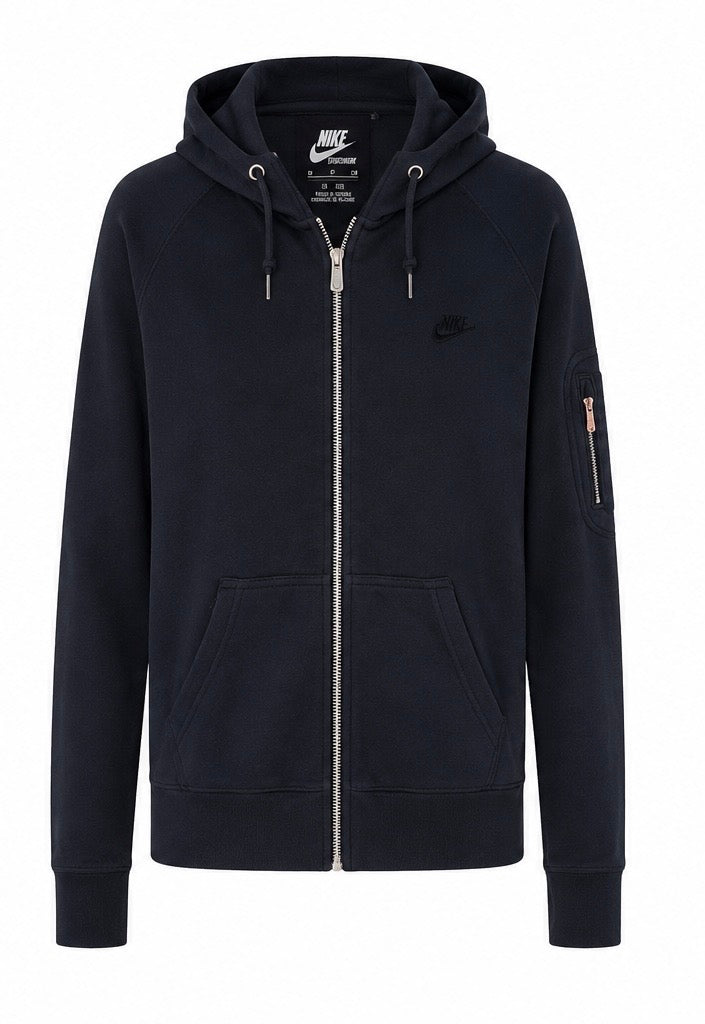 Nike Sportswear Ανδρική Ζακέτα Φούτερ με Κουκούλα – Μαύρο – XL