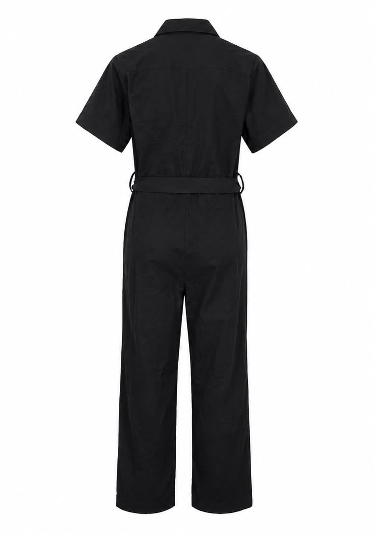 G-Star RAW Γυναικεία Ολόσωμη Φόρμα Μαύρη με Ζώνη-S