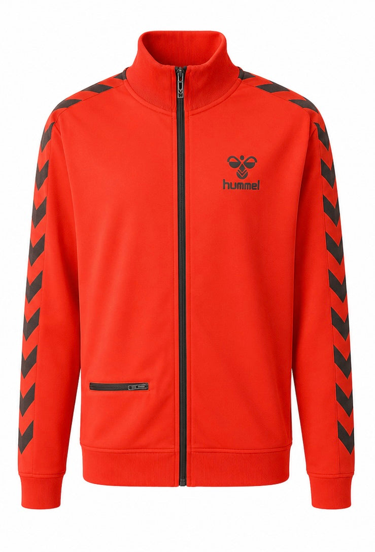 Hummel Κόκκινη Ζακέτα Φόρμας Full Zip-XL