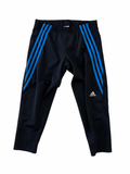 Adidas 3/4 Training Pants Μαύρο/Μπλε-M
