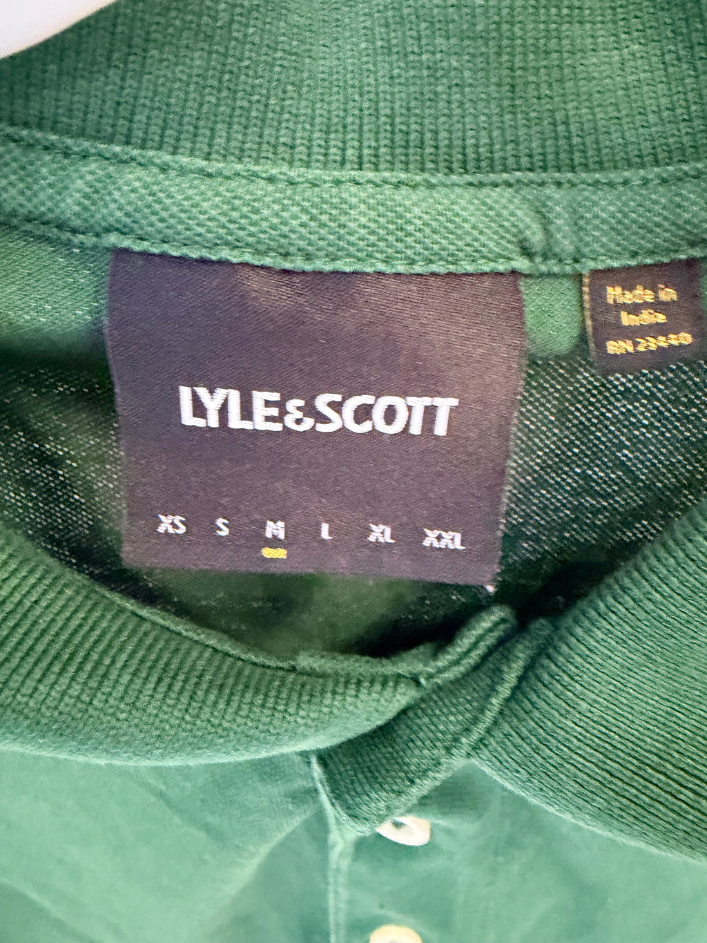 Lyle & Scott Ανδρικό Polo Πράσινο-M