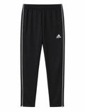 Adidas Ανδρικό Παντελόνι Φόρμας Tapered Μαύρο με 3 Ρίγες – S