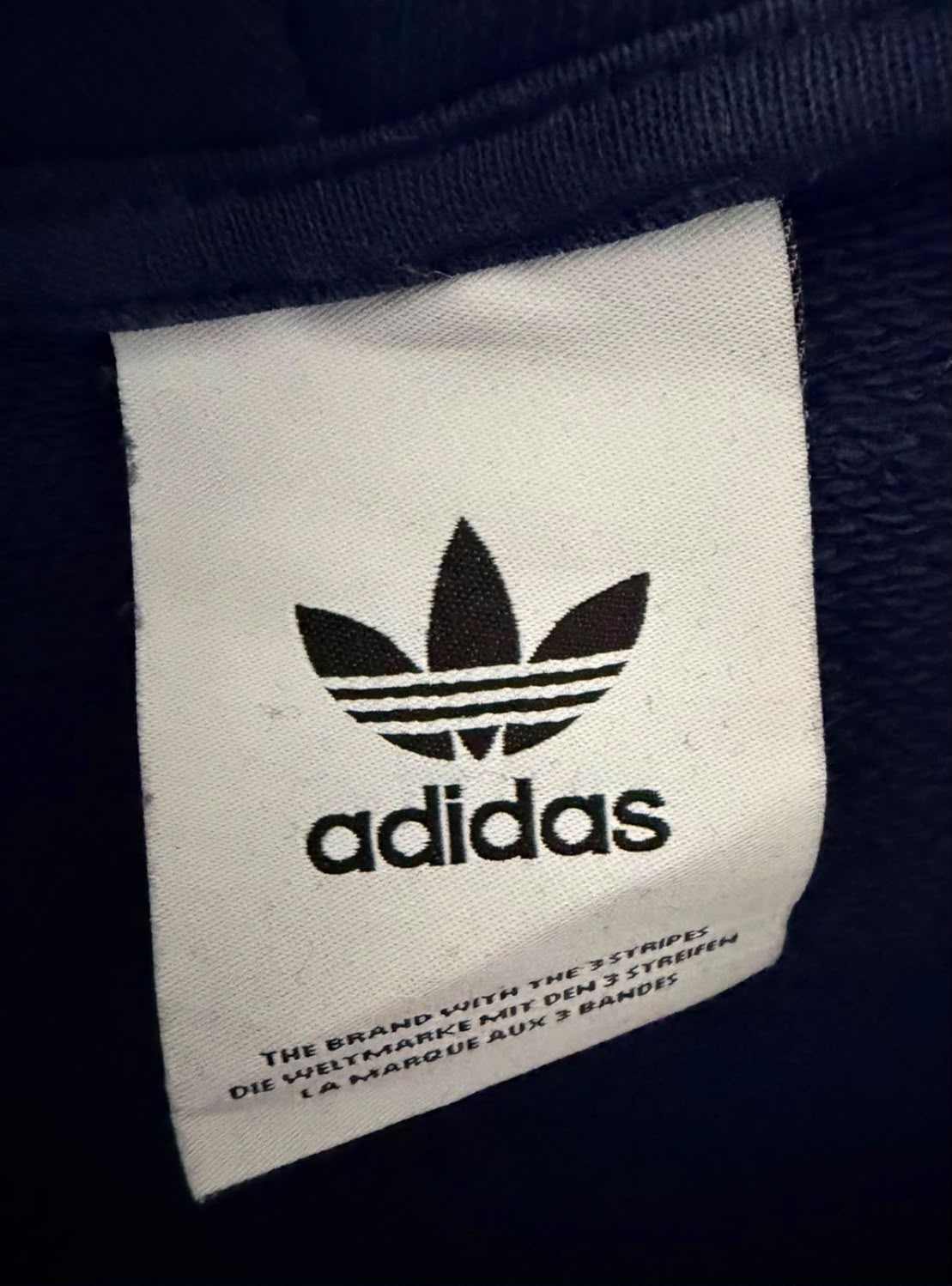 Adidas Originals Trefoil Ανδρικό Hoodie Μπλε-L