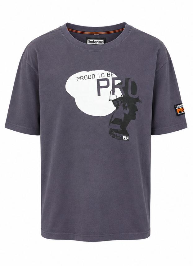 Timberland PRO Ανδρικό Graphic T-Shirt – Γκρι – Pro Series-L
