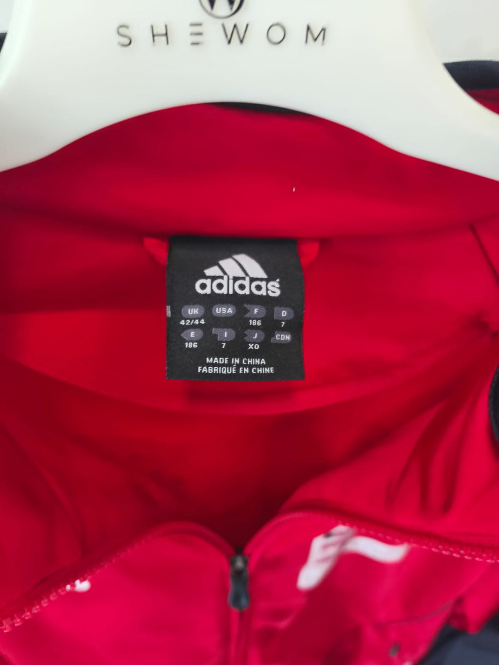 Adidas Team Track Jacket – Red/Black-XL