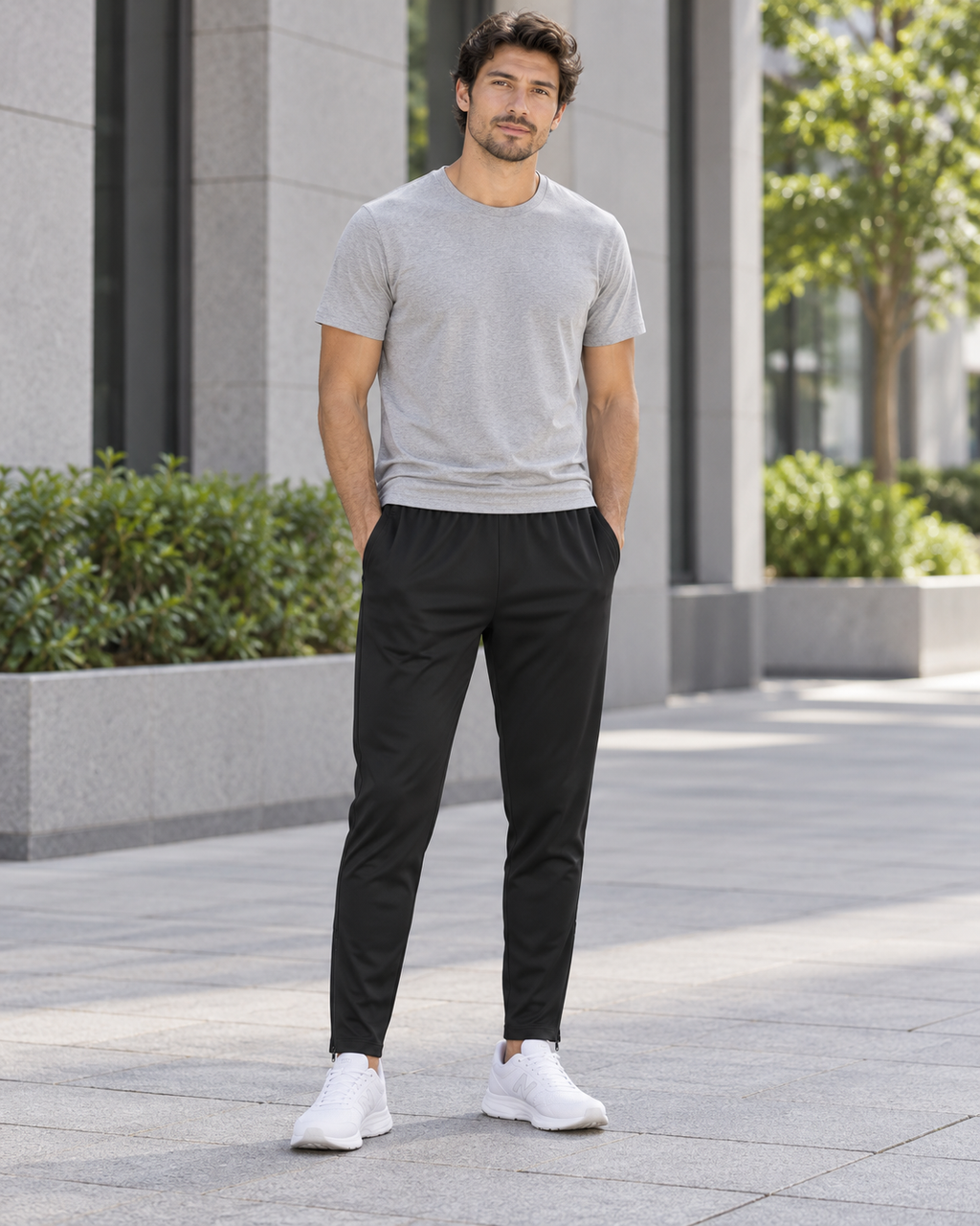 Nike Ανδρικό Dri-FIT Παντελόνι Φόρμας Μαύρο - L