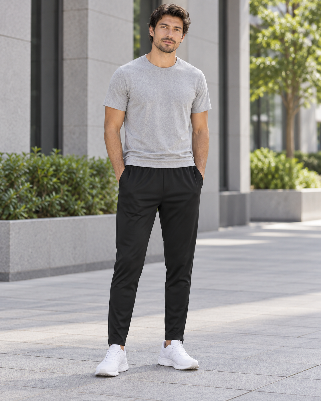 Nike Ανδρικό Dri-FIT Παντελόνι Φόρμας Μαύρο - L