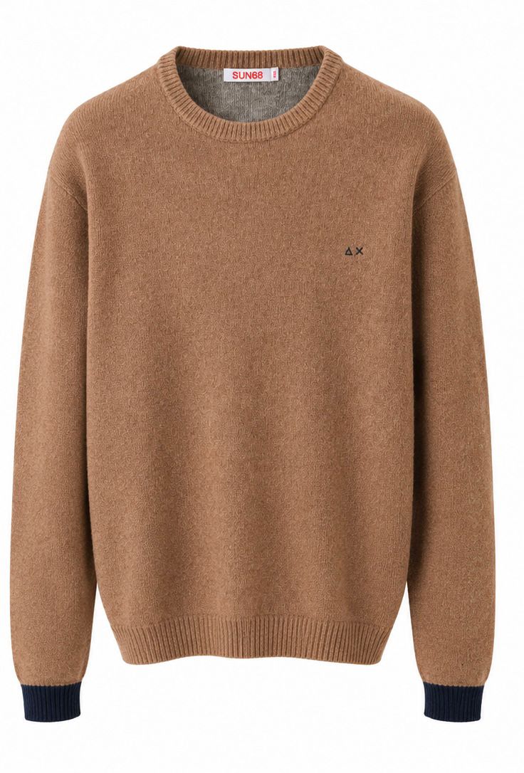 SUN68 Camel Crewneck Πλεκτό-XXL