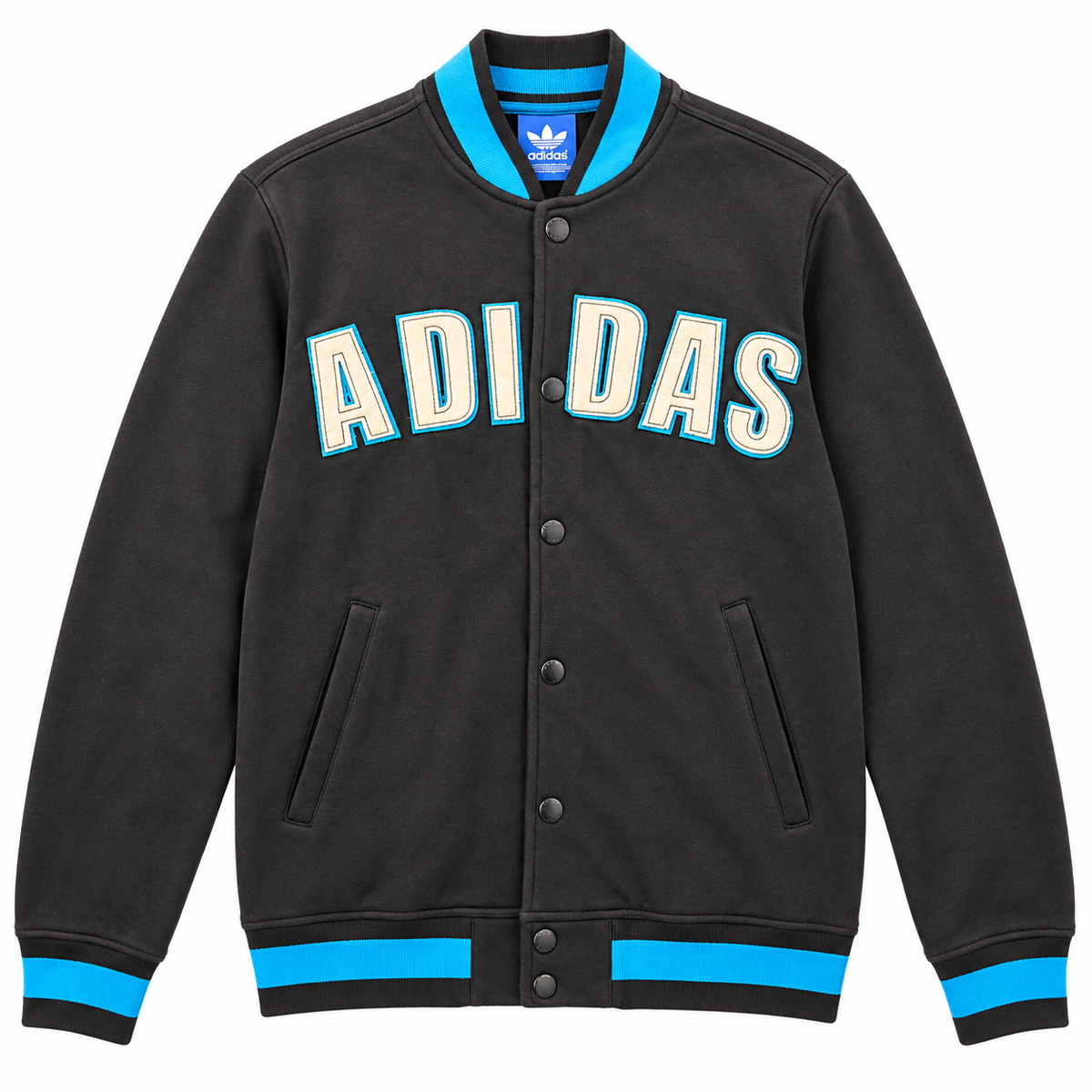 Adidas Originals Ανδρική Ζακέτα Bomber – Μαύρο Γαλάζιο - XL