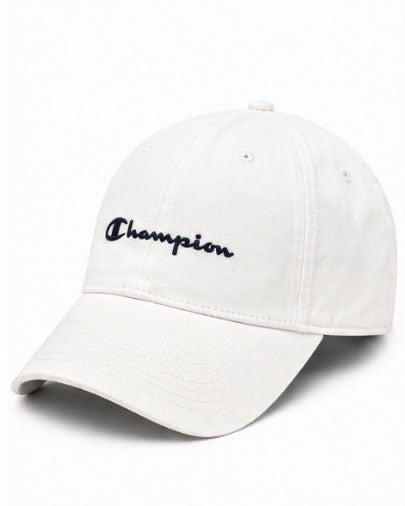Champion Script Logo Cap – Λευκό